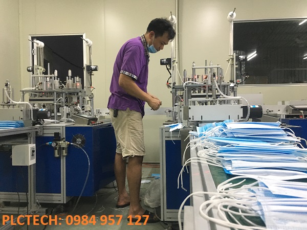 Lắp đặt dây chuyền sản xuất khẩu trang y tế