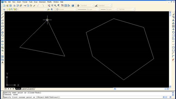 Lệnh Rec trong Cad