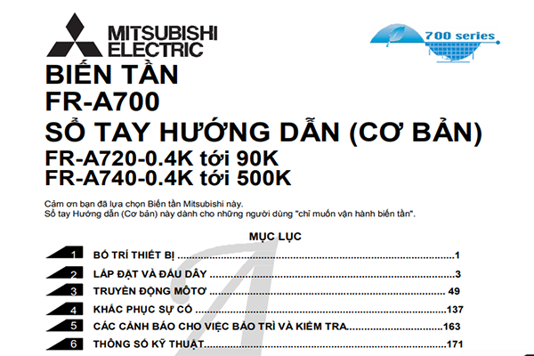 Biến Tần Mitsubishi FR A700