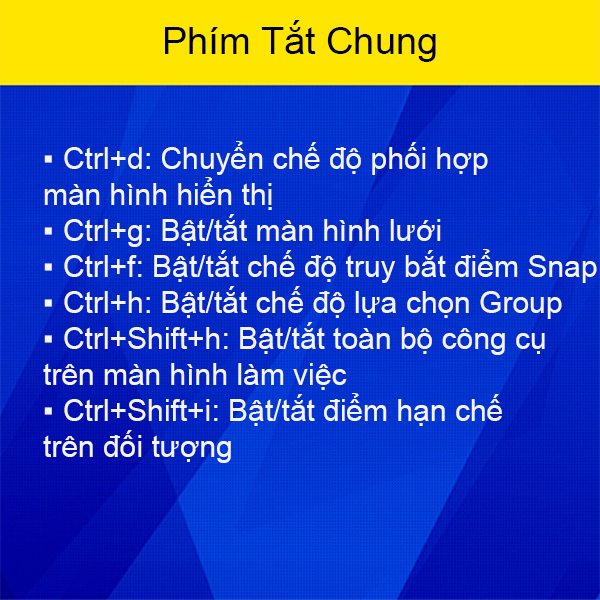 Lệnh Tắt Cơ Bản và Mẹo Hay Trong Autocad