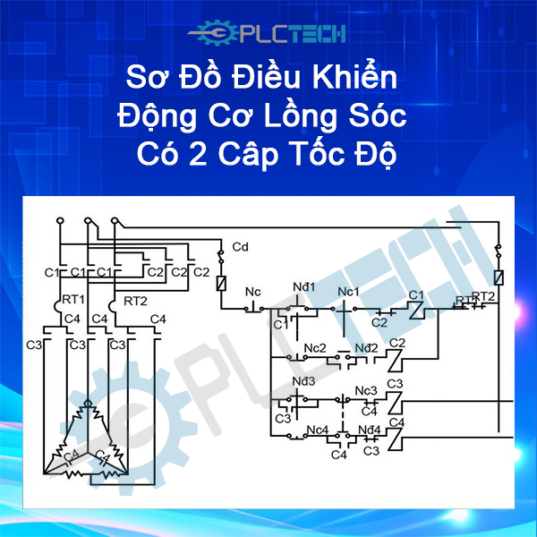 sơ đồ điều khiển động cơ roto lồng sóc