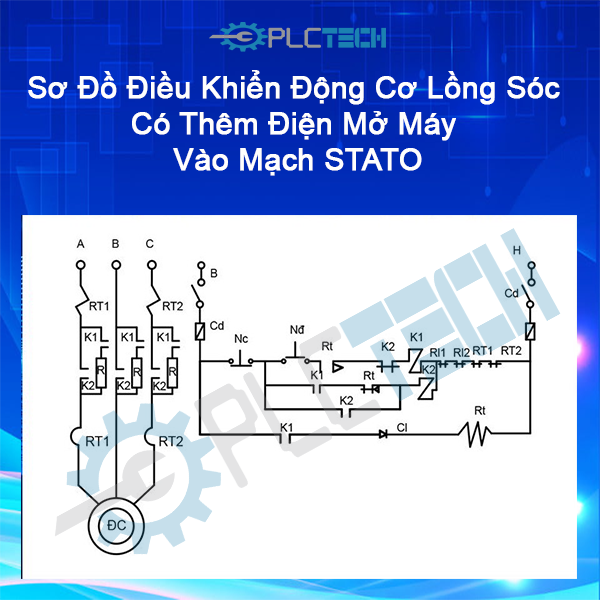 Sơ đồ điều khiển động cơ roto lồng sóc