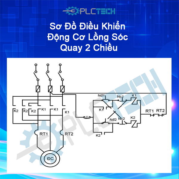 sơ đồ điều khiển động cơ roto lồng sóc