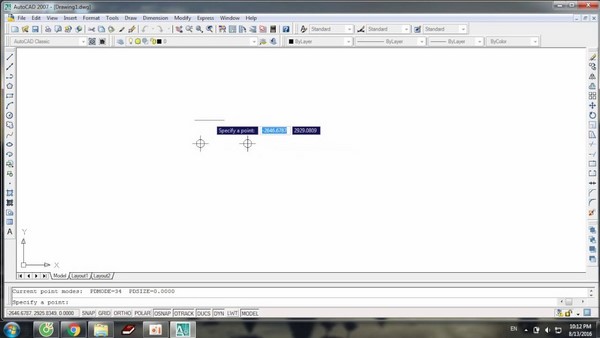 cách vẽ điểm trong autocad