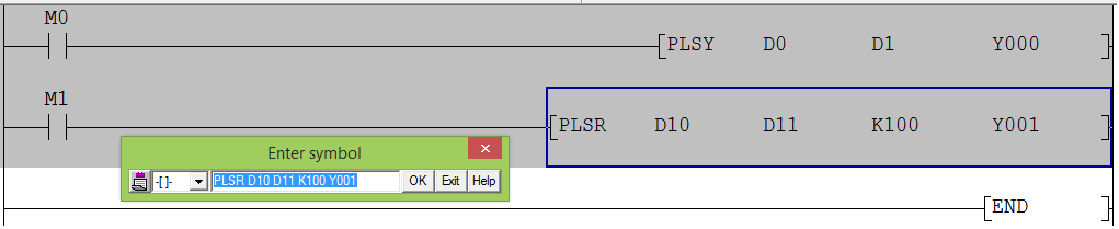 lập trình PLC Mitsubishi phát xung điều khiển Servo