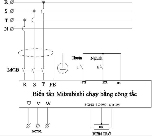 cài đặt biến tần Mitsubishi D700