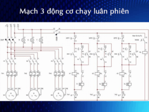 mạch điều khiển 2 và 3 máy bơm
